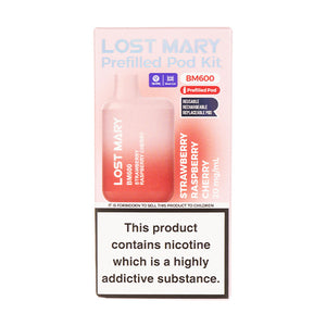 Lost Mary BM600 Prefilled Pod Kit - Strawberry Raspberry Cherry