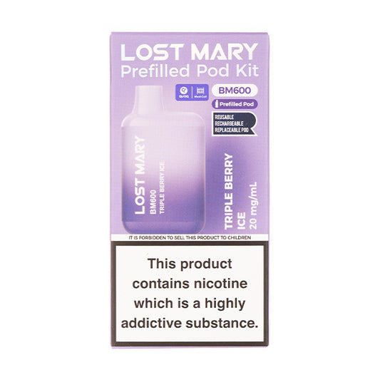 Lost Mary BM600 Prefilled Pod Kit - Triple Berry Ice