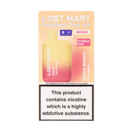 Lost Mary BM600 Prefilled Pod Kit | Rechargeable | 600 Puffs Lost Mary BM600 Prefilled Pod Kit | Rechargeable | 600 Puffs