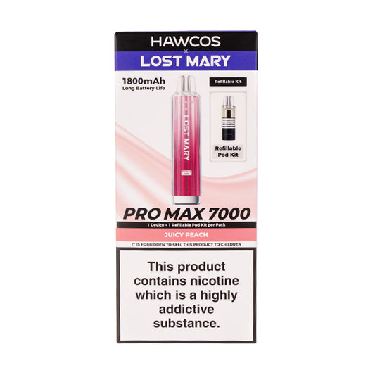 Lost Mary x Hawcos Pro Max 7000 Prefilled Pod Kit - Juicy Peach