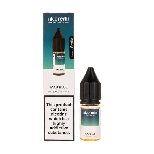 Mad Blue Nic Salt E-liquid by Nicorefill