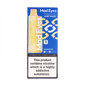 A Boxed Mad Eyes HOAL Disposable Vape in Mango Ice Flavour