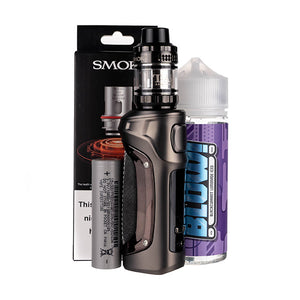 Mag Solo Vape Kit Bundle by SMOK in grey splicing leather