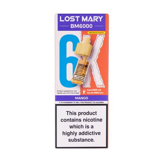 Mango BM6000 Prefilled Pod + Refill by Lost Mary
