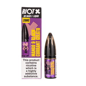 Mango & Blackcurrant Gelato Nic Salt E-Liquid by Riot Squad X