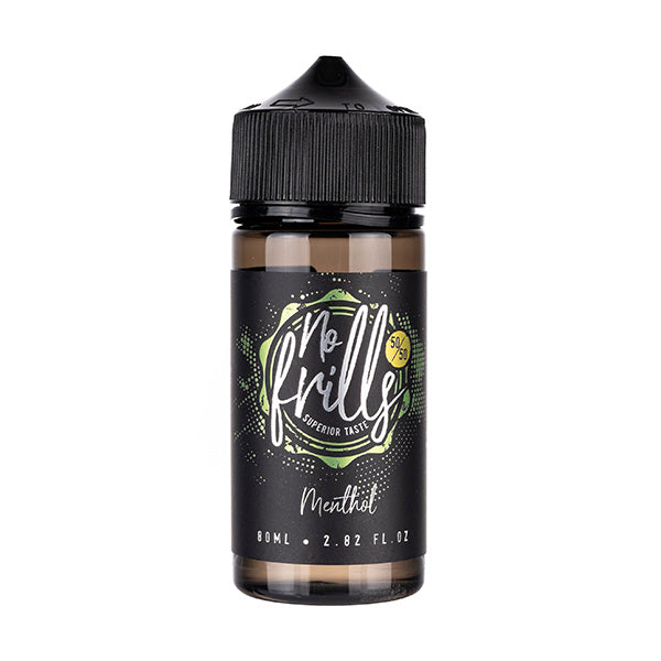 Menthol 80ml 50/50 Shortfill E-liquid by No Frills - Any 2 for 25 Menthol 80ml 50/50 Shortfill E-liquid by No Frills - Any 2 for 25