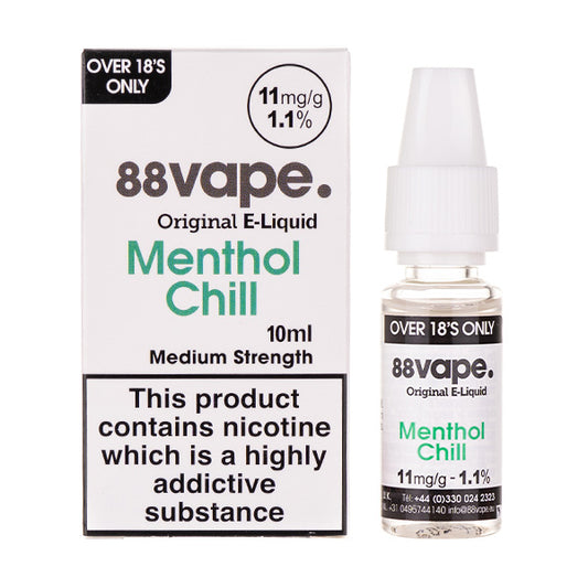 88Vape Menthol Chill 50/50 E-Liquid - Mix & Match | Vape Superstore 88Vape Menthol Chill 50/50 E-Liquid - Mix & Match | Vape Superstore