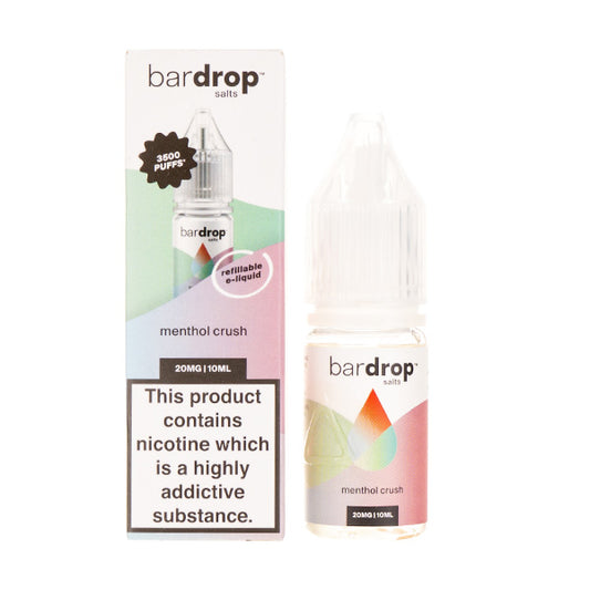 Menthol Crush Nic Salt E-liquid by Bar Drop