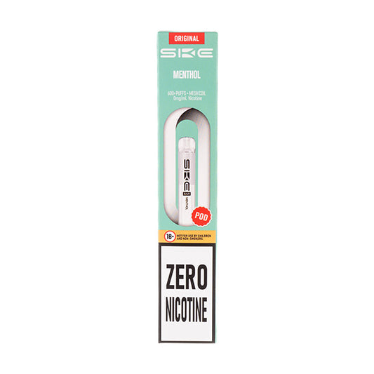 Menthol Crystal Bar 600 Zero Nicotine Prefilled Pods by SKE