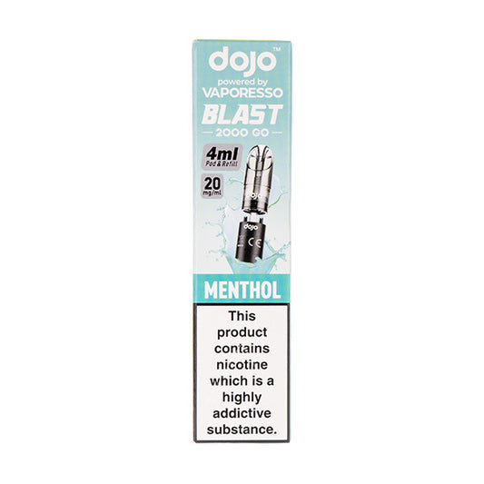 Menthol Dojo Blast 2000 Go Prefilled Pod + Refill by Vaporesso