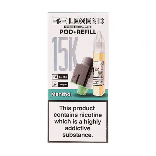 Menthol ENE Legend 15K Prefilled Pod + Refill by Elux