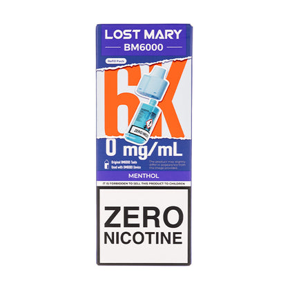 Menthol BM6000 Prefilled Pod + Refill by Lost Mary
