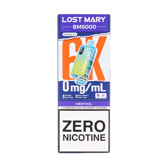 Lost Mary BM6000 Prefilled Pod Kit - 0mg in Menthol