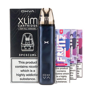 OXVA Xlim Go 2 Pod Kit Bundle Metal Blue Ripple