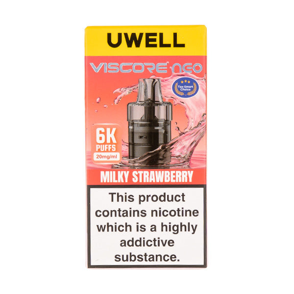 Uwell Milky Strawberry Viscore Neo 6K Prefilled Pod + Refill by Uwell — image 1 of 1