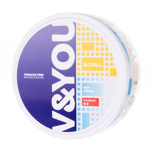 Mint Freeze &Chill Nicotine Pouches by V&YOU