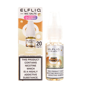 Elf Bar ELFLIQ Mint Tobacco Nic Salt E-Liquid | Free UK Delivery Elf Bar ELFLIQ Mint Tobacco Nic Salt E-Liquid | Free UK Delivery