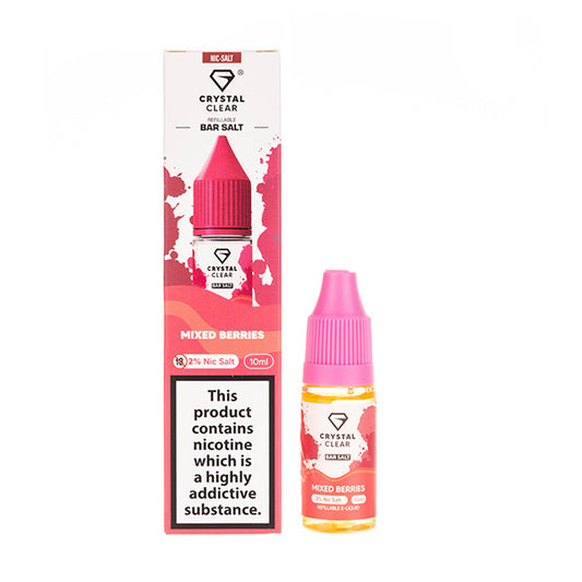 Mixed Berries Nic Salt E-Liquid by Crystal Clear