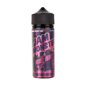 Mixed Berry 100ml Shortfill E-Liquid by Jam Monster