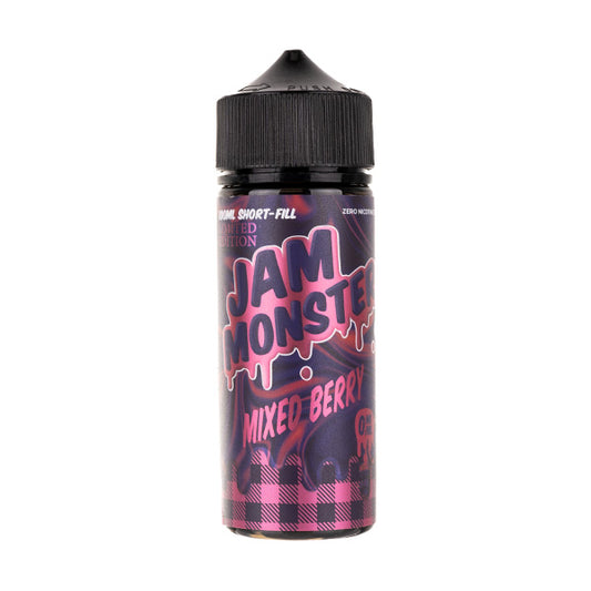 Mixed Berry 100ml Shortfill E-Liquid by Jam Monster