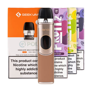 Geek Vape Wenax Q2 Pod Kit Bundle Mocha Mousse
