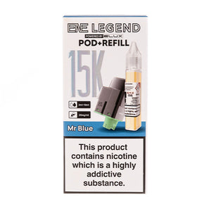 Mr Blue ENE Legend 15K Prefilled Pod + Refill by Elux