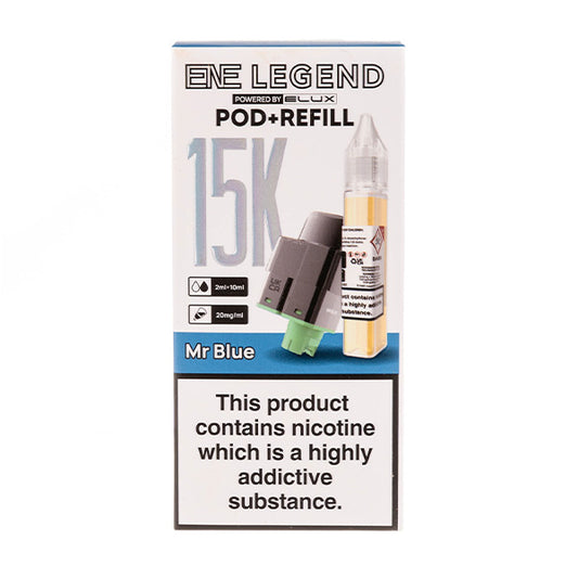 Mr Blue ENE Legend 15K Prefilled Pod + Refill by Elux