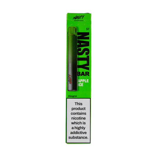Nasty Juice Nasty Bar Disposable Vape in Apple Ice flavour