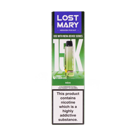Lost Mary Nera 15k Mint Prefilled Pod + Refill | Vape Superstore Lost Mary Nera 15k Mint Prefilled Pod + Refill | Vape Superstore