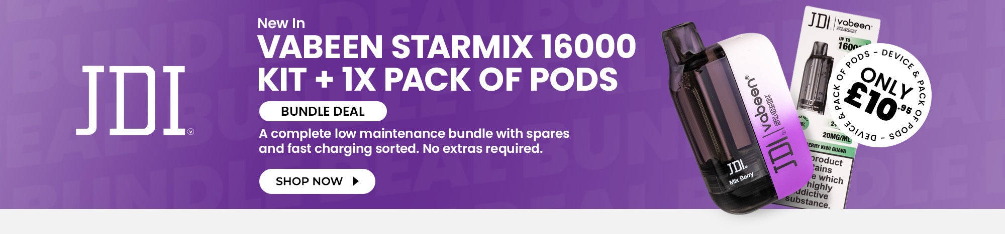 JDI Vabeen & 1 x Free Pod - Only £10.95