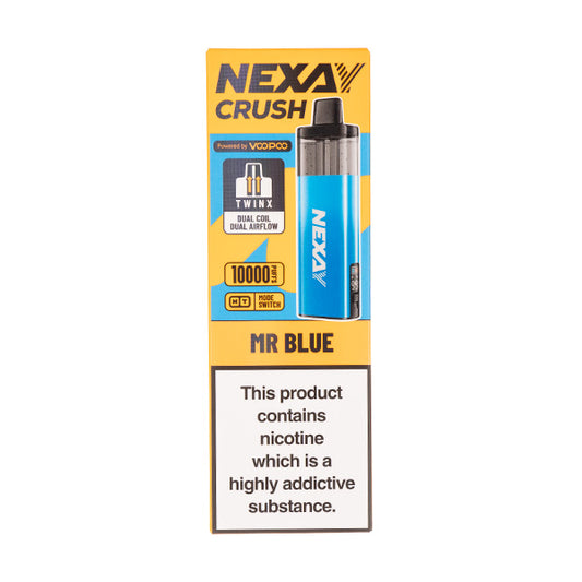 Nexay Crush 10K Prefilled Pod Kit Mr Blue