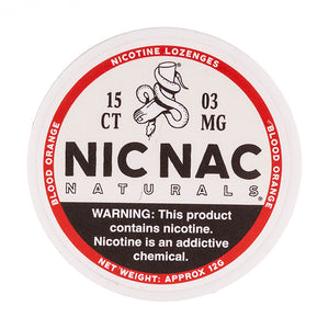 Blood Orange Nicotine Lozenges by Nic Nac Naturals - 3mg