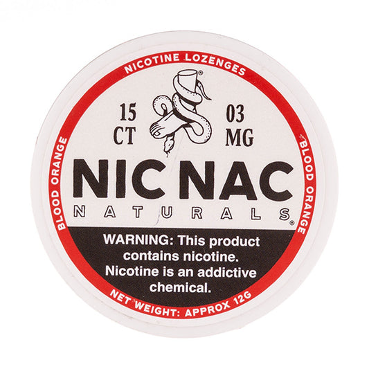 Blood Orange Nicotine Lozenges by Nic Nac Naturals - 3mg
