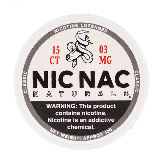 Classic Nicotine Lozenges by Nic Nac Naturals - 3mg