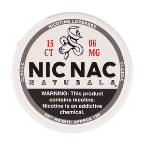 Classic Nicotine Lozenges by Nic Nac Naturals - 6mg