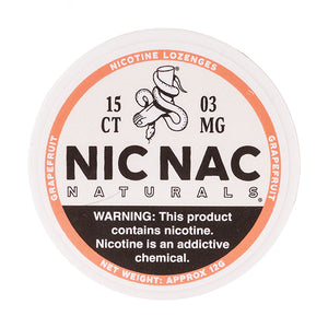 Grapefruit Nicotine Lozenges by Nic Nac Naturals - 3mg