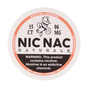 Grapefruit Nicotine Lozenges by Nic Nac Naturals - 6mg