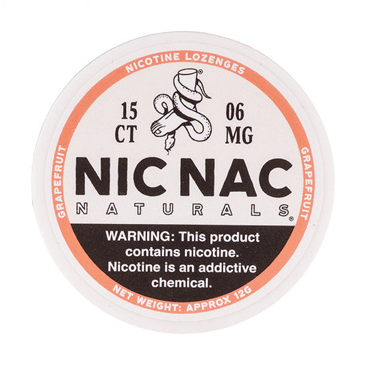 Grapefruit Nicotine Lozenges by Nic Nac Naturals - 6mg