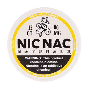 Lemon Nicotine Lozenges by Nic Nac Naturals - 6mg