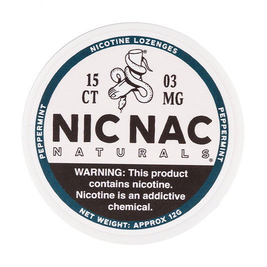 Peppermint Nicotine Lozenges by Nic Nac Naturals - 3mg
