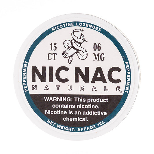 Peppermint Nicotine Lozenges by Nic Nac Naturals - 6mg