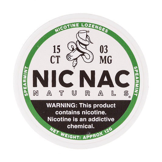 Spearmint Nicotine Lozenges by Nic Nac Naturals - 3mg
