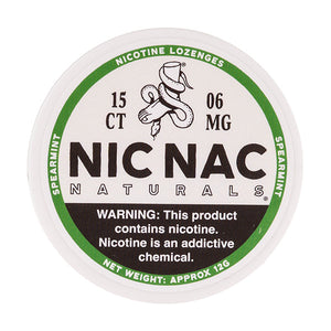 Spearmint Nicotine Lozenges by Nic Nac Naturals -  6mg