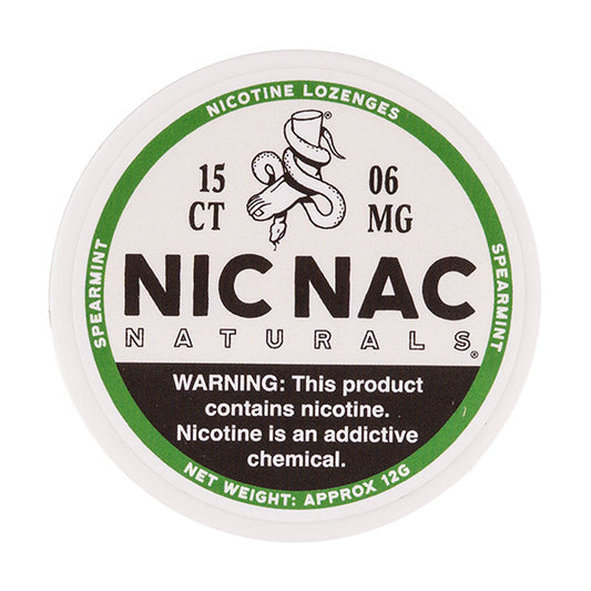 Spearmint Nicotine Lozenges by Nic Nac Naturals -  6mg