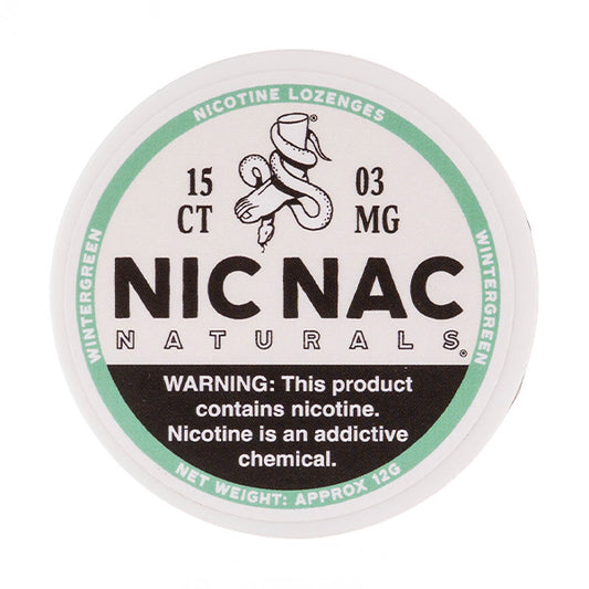 Wintergreen Nicotine Lozenges by Nic Nac Naturals - 3mg