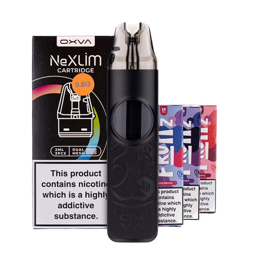 OXVA NeXlim Pod Kit Bundle - Incl. 1 Pack of Pods and 3 Nic Salts OXVA NeXlim Pod Kit Bundle - Incl. 1 Pack of Pods and 3 Nic Salts