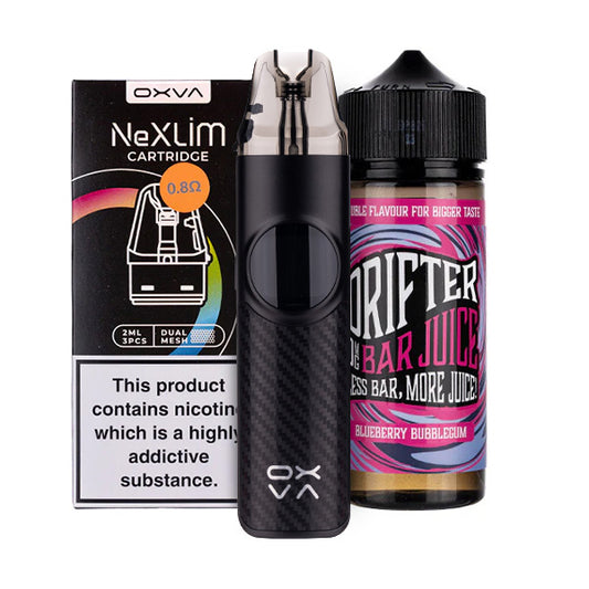 OXVA NeXlim Nicotine Free Bundle - Incl. Pack of Pods & 100ml Shortfill OXVA NeXlim Nicotine Free Bundle - Incl. Pack of Pods & 100ml Shortfill