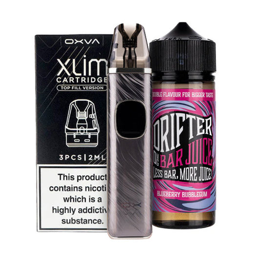Oxva Xlim Pro 2 Nicotine Free Bundle - Incl. Pack of Pods & 100ml Shortfill Oxva Xlim Pro 2 Nicotine Free Bundle - Incl. Pack of Pods & 100ml Shortfill