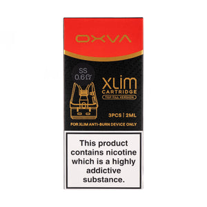 OXVA Xlim SS Top Fill Replacement Pods 0.6ohm