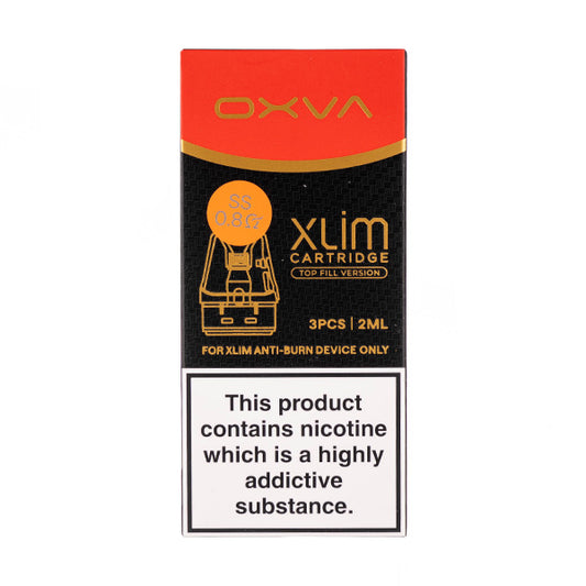 OXVA Xlim SS Top Fill Replacement Pods 0.8ohm